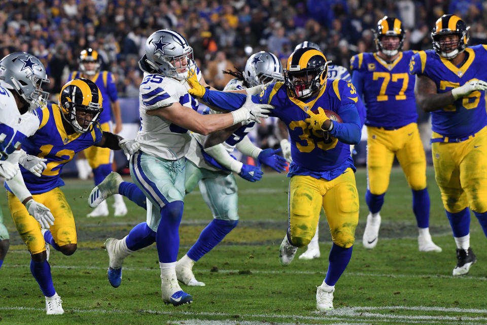 C.J. Anderson came out of nowhere to rush for 123 yards in L.A.’s victory over Dallas. (Getty Images)