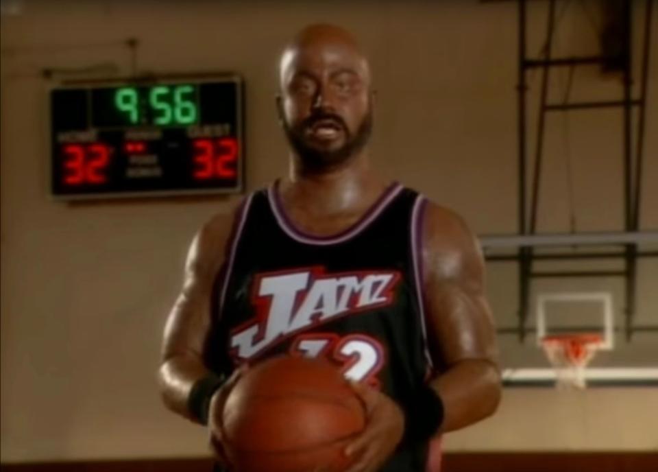 In the 1990s, Kimmel wore blackface on “The Man Show” as part of a comedic skit spoofing basketball legend Karl Malone.