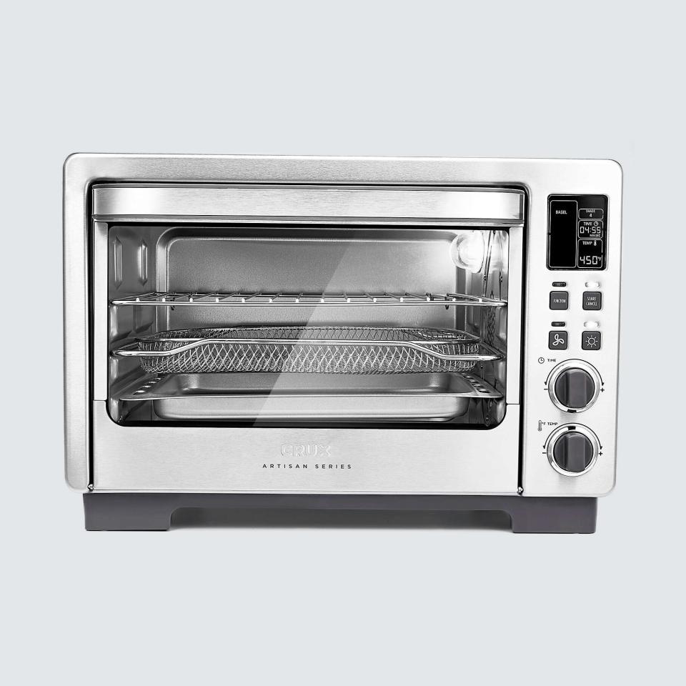 CRUX Artisan Series Six Slice Digital Air Frying Toaster Oven