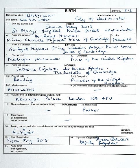 It was the royal meeting we were waiting for! Princess Charlotte Elizabeth Diana met her great-grandmother Queen Elizabeth on her third day of life. The Queen was photographed as she left Kensington Palace after visiting her newborn great-granddaugther. Getty Images On May 2, the day of Charlotte's arrival, Queen Elizabeth wore an all-pink ensemble as she attended the amalgamation parade of the Queen's Royal Lancers and 9th/12th Royal Lancers. The color choice was seen as a way to celebrate the birth of her granddaughter. Getty Images <strong> PHOTOS: Princess Charlottes' First Pics! </strong> It was a big day for Charlotte as the fourth-in-line to the British throne was also registered on Tuesday. Will signed the document as "His Royal Highness Prince William Arthur Philip Louis Duke of Cambridge." Kate Middleton's full name, Catherine Elizabeth, was used for the document as was her enviable occupation: "Princess of the United Kingdom." Getty Images Charlotte weighed in at 8lbs, 3 oz., and Kate was out of the hospital in less than 12 hours after delivery. <strong> NEWS: Kate Middleton's Quick Delivery: Everything You Need to Know About Princess Charlotte's Birth </strong> There's still one family member who has yet to meet the latest addition to the royal family though! Her uncle Prince Harry is currently in a month-long secondment with the Australian Defence Force, but he said, "I can't wait to meet her," in a statement. Meet the newest royal in the video below.