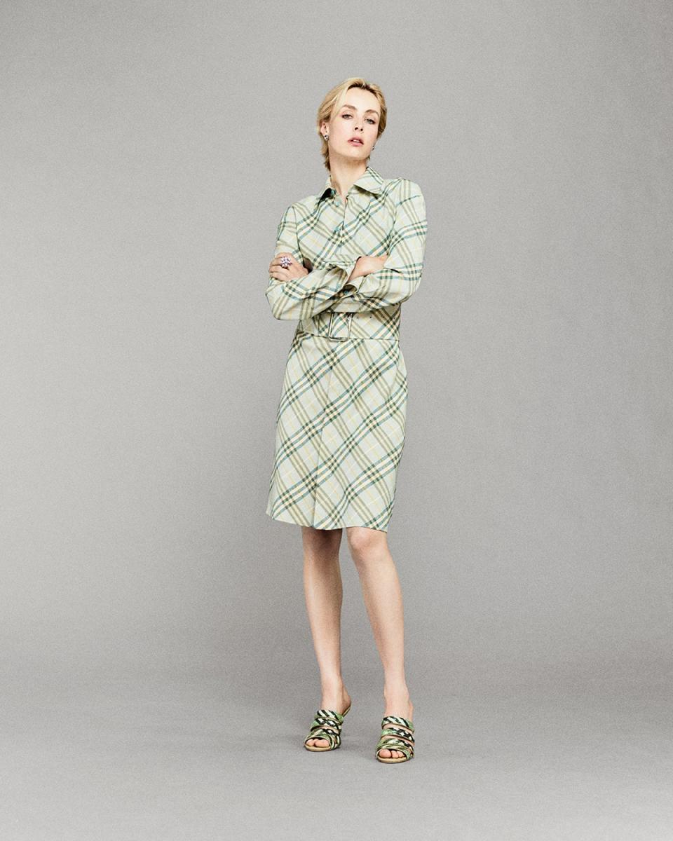 Edie Campbell models for Burberry’s Spring 2025 campaign (Burberry)