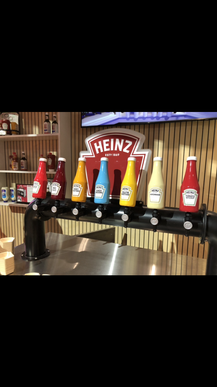 Heinz Tap condiment station.