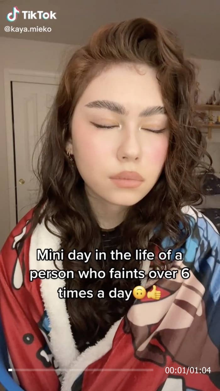 Screen shot from Kaya's TikTok video