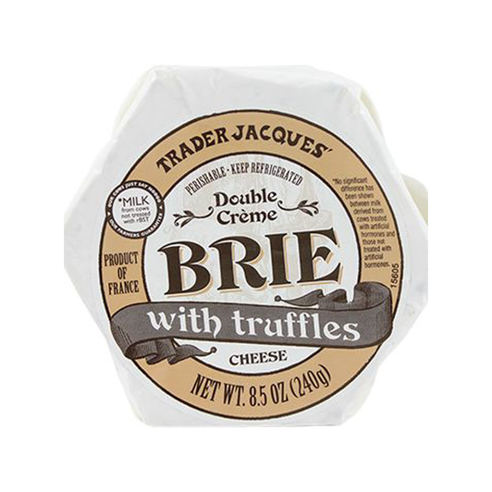 Trader Jacque's Double Créme Brie With Truffles