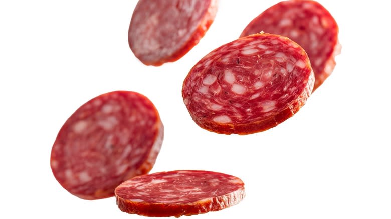 slices of pepperoni