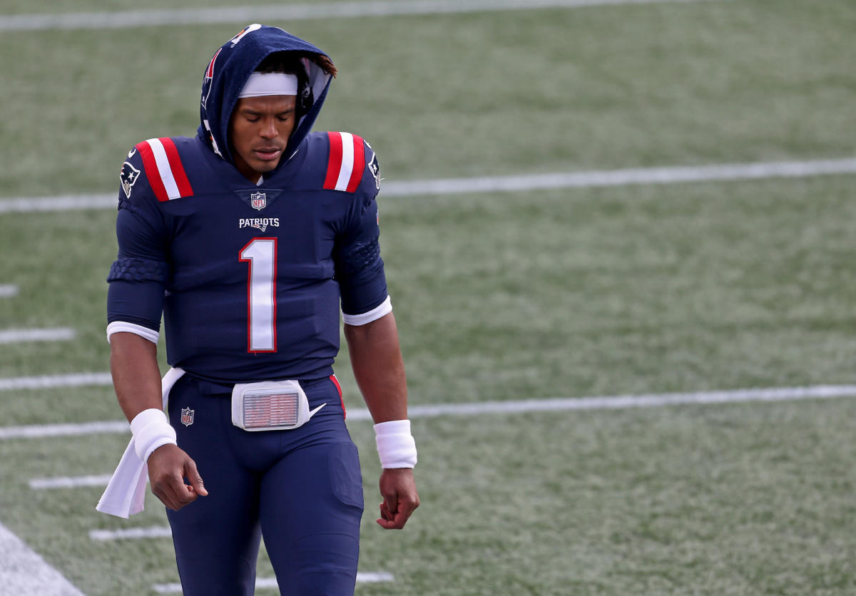 Here's what Cam Newton wore to his first Patriots game - The Boston Globe