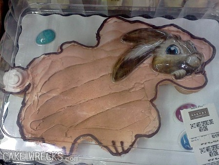 Aw, look at this bunny hitching a lift on this Easter blob!