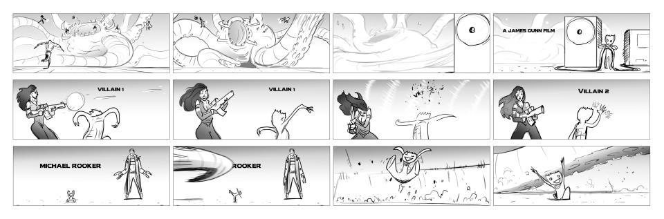 GOTG vol 2 storyboard