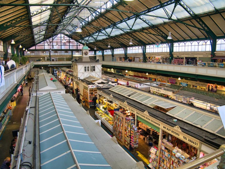 The traditional Victorian design of Cardiff’s indoor market has been preserved – and it’s still a bustling place to shop (Getty/iStock)
