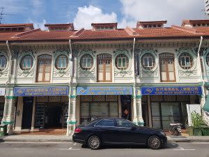 three adjoining shophouses