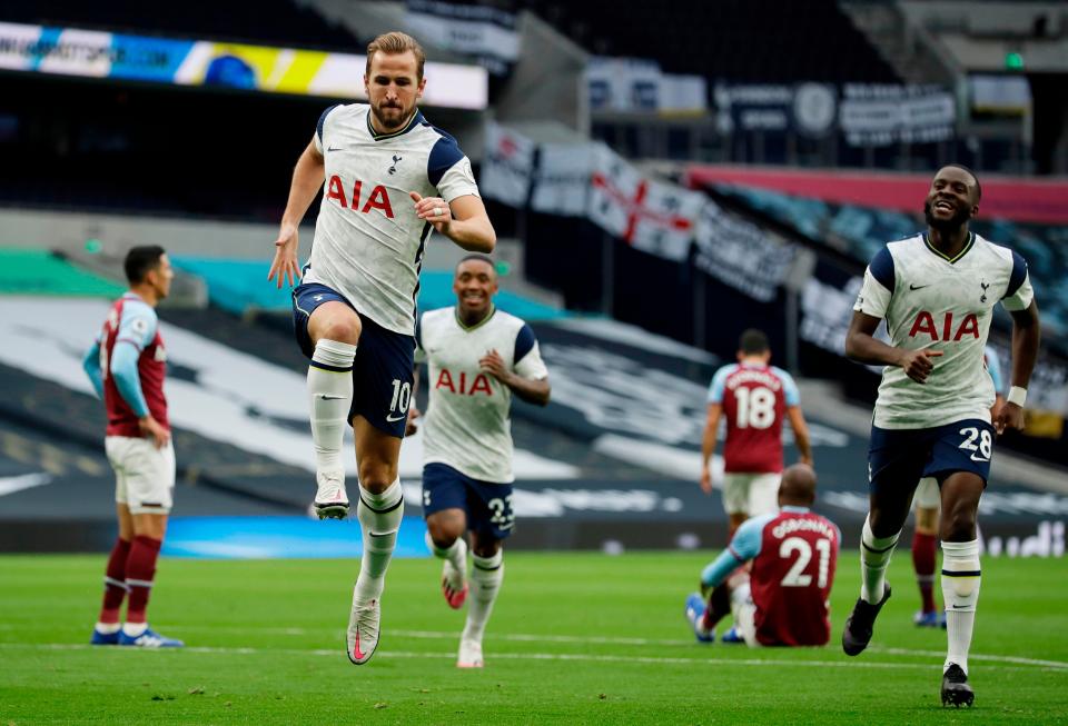 Harry Kane scored two and provided an assistPOOL/AFP via Getty Images