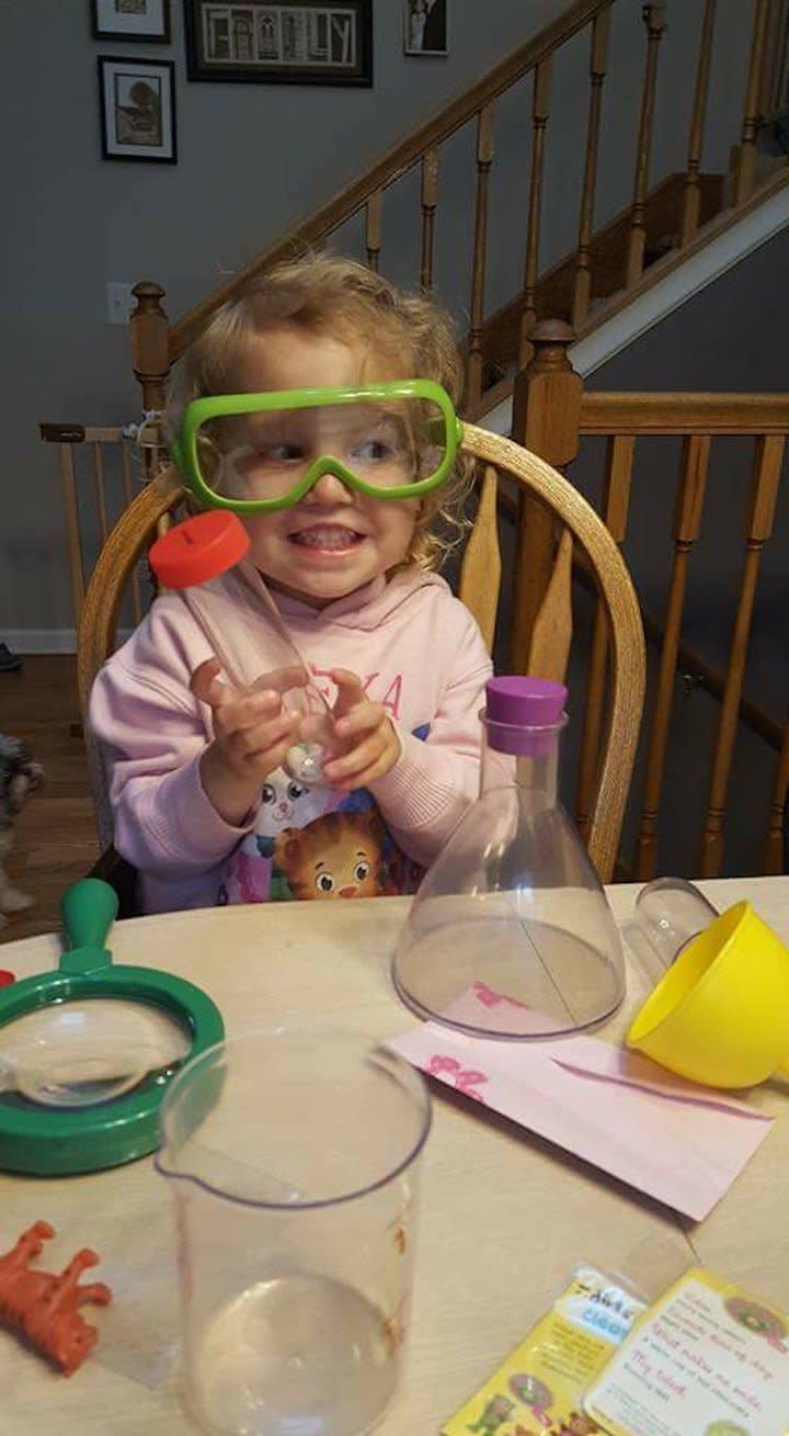 "Mad scientist in the making!"