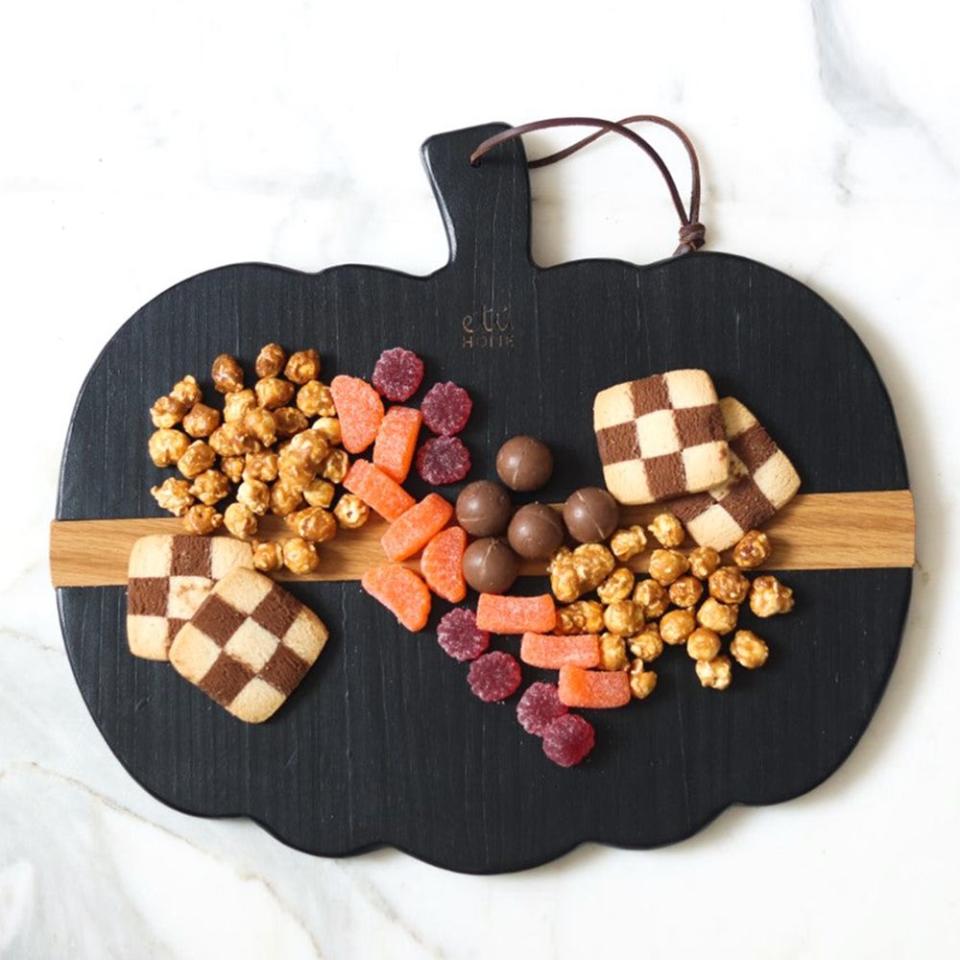 <p><a href="https://go.redirectingat.com?id=74968X1596630&url=https%3A%2F%2Fetuhome.com%2Fcollections%2Fcharcuterie-boards%2Fproducts%2Fblack-mod-pumpkin-charcuterie-board-small&sref=https%3A%2F%2Fwww.bestproducts.com%2Flifestyle%2Fg44928398%2Fgifts-for-the-pumpkin-obsessed%2F" rel="nofollow noopener" target="_blank" data-ylk="slk:Shop Now;elm:context_link;itc:0;sec:content-canvas" class="link ">Shop Now</a></p><p>Small Black Mod Pumpkin Charcuterie Board</p><p>etuhome.com</p><p>$150.00</p>