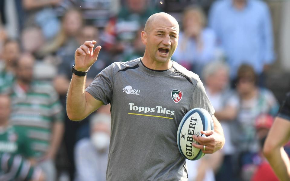 Leicester Tigers Head Coach Steve Borthwick during the Gallagher Premiership Rugby match between Leicester Tigers and Exeter Chiefs at Mattioli Woods Welford Road Stadium on September 18, 2021 in Leicester, England - GETTY IMAGES