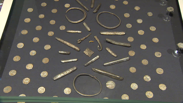 Part of the huge hoard of Anglo-Saxon treasures
