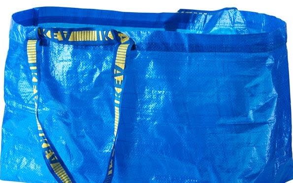 An Ikea FRAKTA bag - not a Balenciaga tote - Ikea