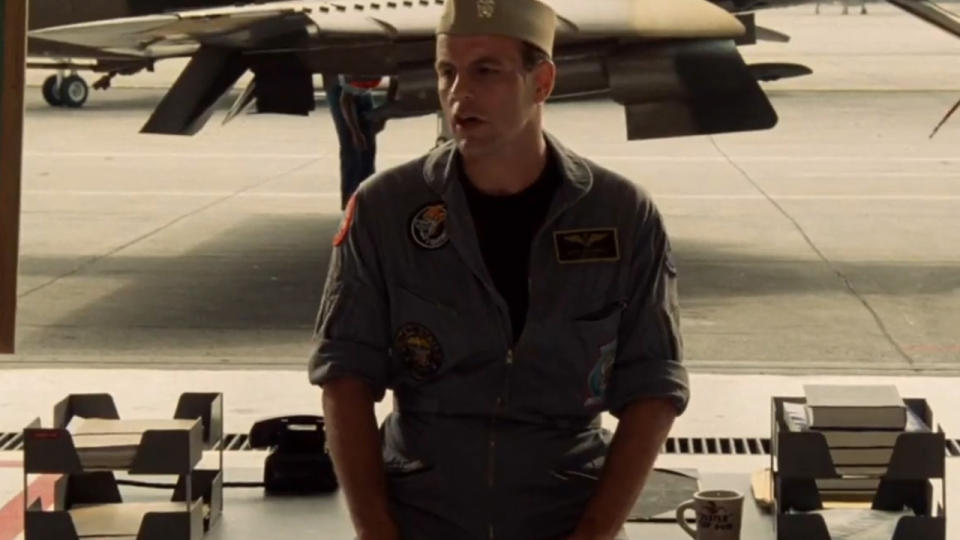 Michael Ironside in a military uniform in Top Gun