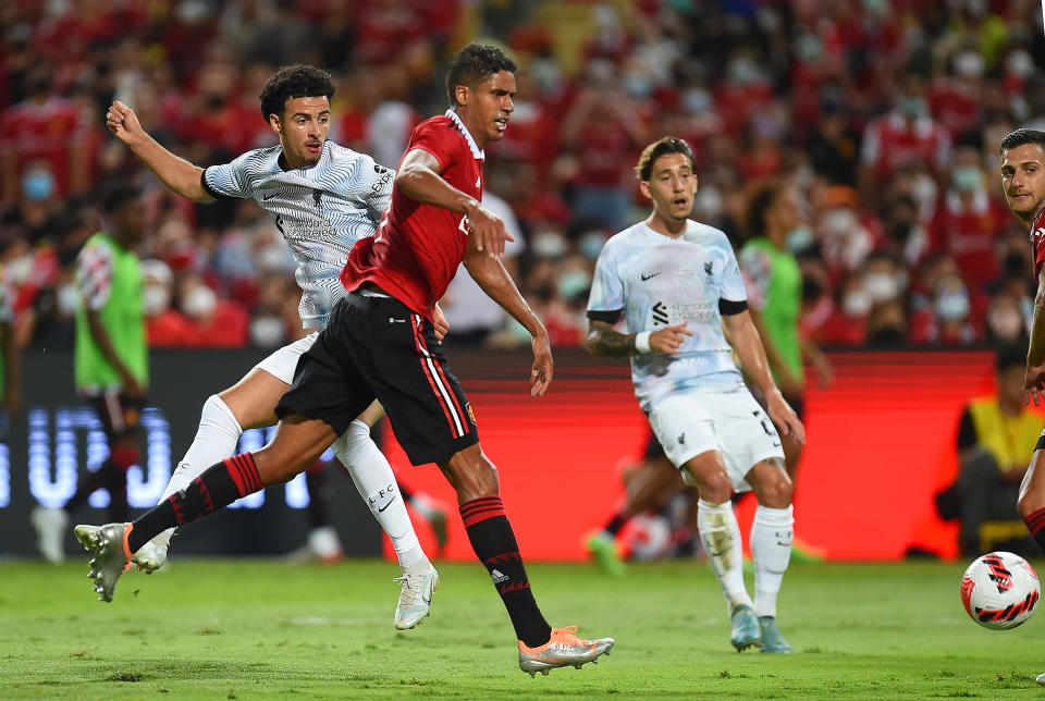 BANGKOK, THAILAND - JULY 12: (THE SUN OUT. THE SUN ON SUNDAY OUT)  during the preseason friendly match between Liverpool and Manchester United at Rajamangala Stadium on July 12, 2022 in Bangkok, Thailand. (Photo by John Powell/Liverpool FC via Getty Images)