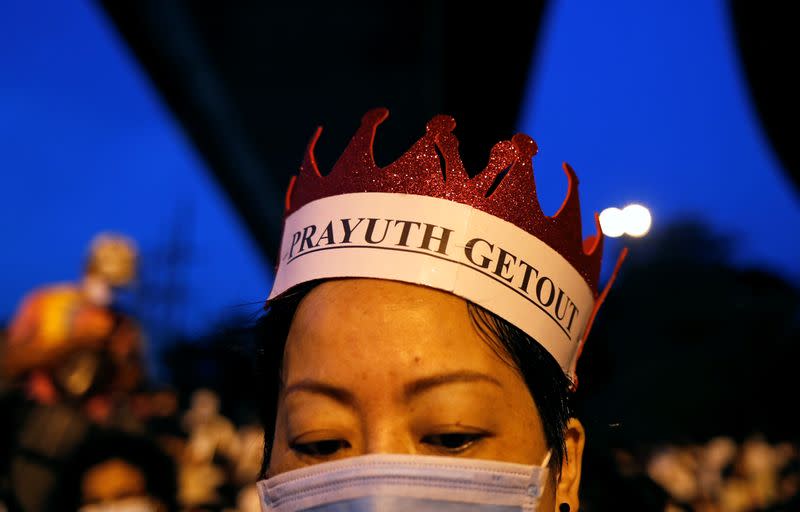 Pro-democracy activists protest in Bangkok