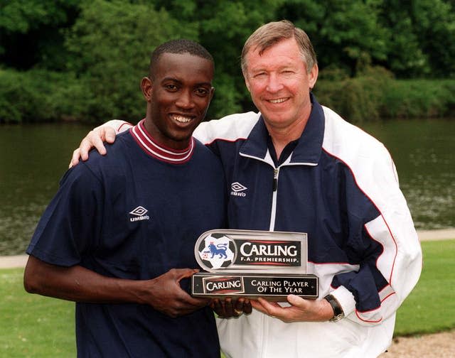 Dwight Yorke (left) has had Sir Alex Ferguson's (right)help attempting to open door in management.