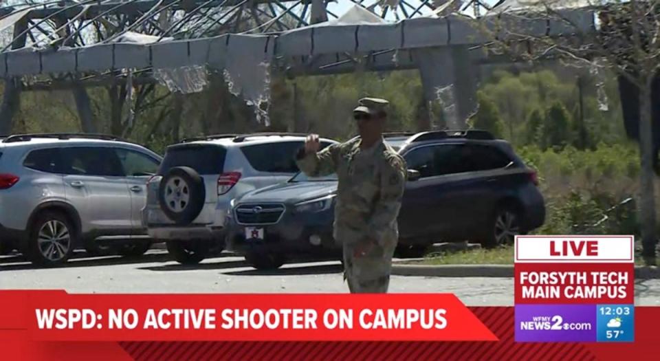 Law enforcement on the scene of the shooting at the community college (News2)