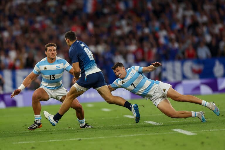 La intensidad de Francia fue demasiado para la Argentina en el rugby seven, sobre todo en el primer tiempo