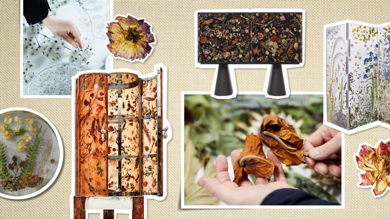 resin floral furniture