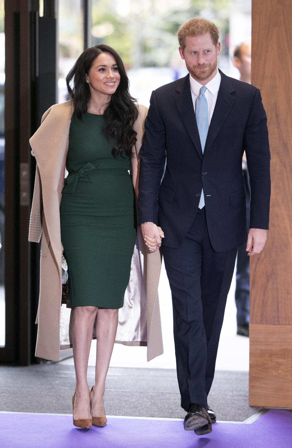 Photo by: KGC-09/STAR MAX/IPx 2019 10/15/19 Prince Harry, Duke of Sussex, Meghan, Duchess of Sussex attend the annual WellChild Awards at The Royal Lancaster Hotel, where they praised the courage of seriously ill children and their families, and thanked those who care for and support them.