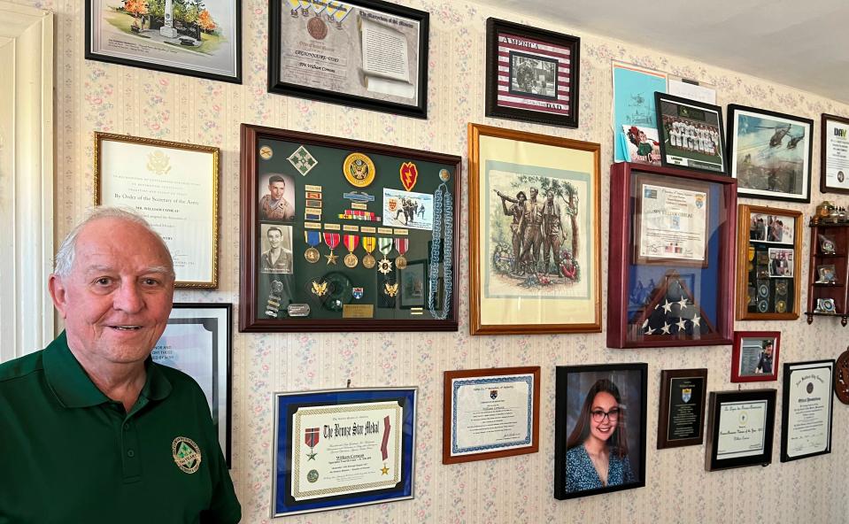 That citation, as well as his Bronze Star for Meritorious Service, and a host of other citations and honors adorn a wall in Comeau's living room.