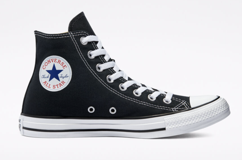 Converse, high-top, sneakers, black shoes, 