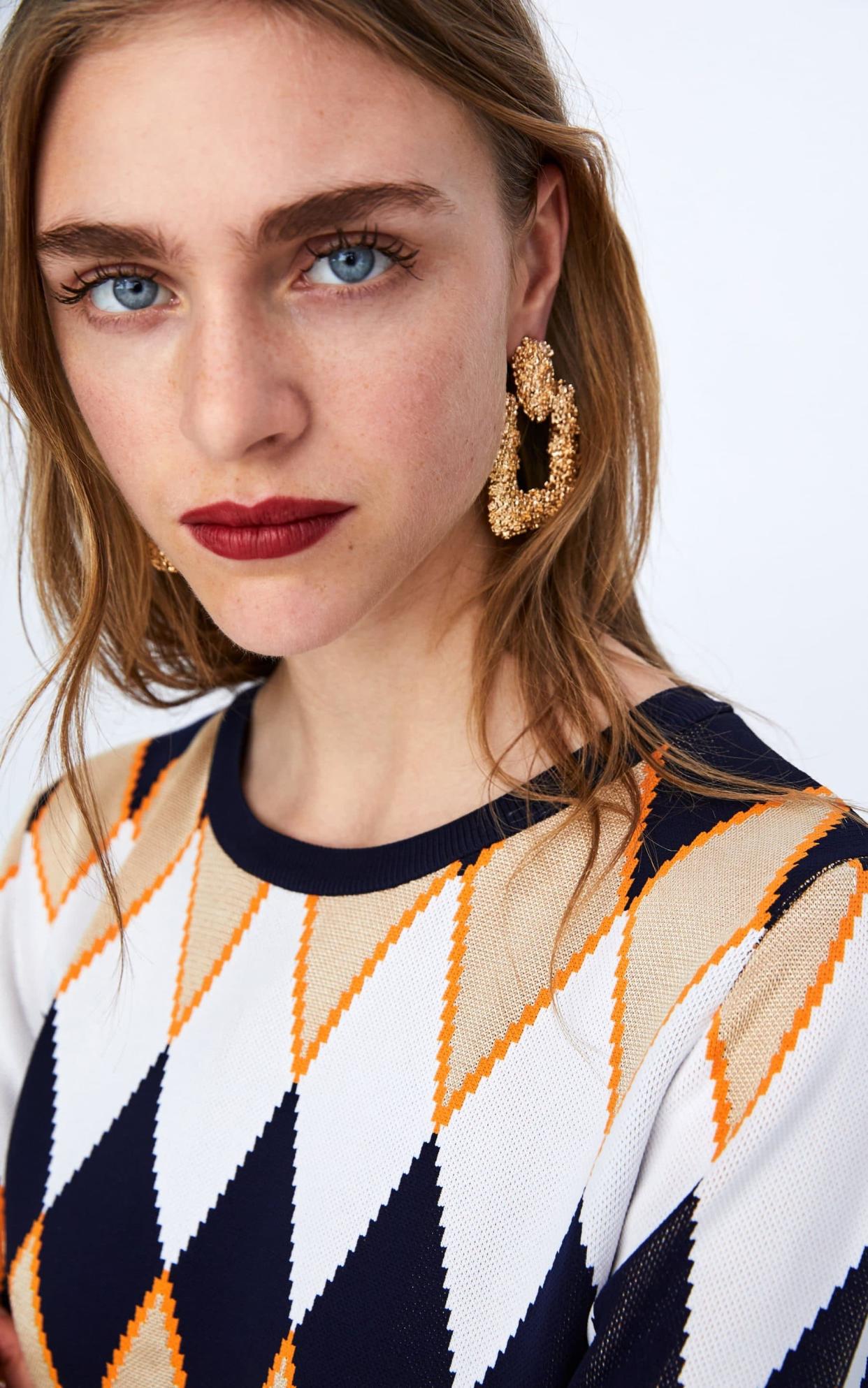 Earrings, £12.99, Zara