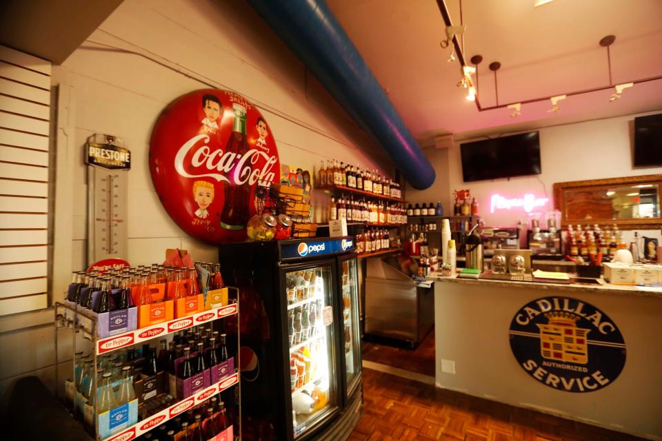The cold beverages area can be seen inside of the new, second location of Elwood’s Shack at 4040 Park Avenue on September 12, 2023 in Memphis, Tenn.