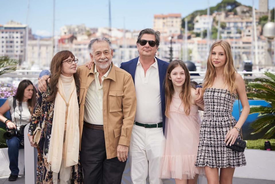 Talia Shire, Francis Ford Coppola, Roman Coppola, Cosima Mars et Romy Croquet