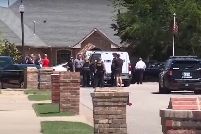 <p>KOCO 5 News/YouTube</p> Authorities at the scene.