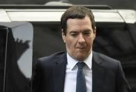 Britain's Chancellor of the Exchequer George Osborne arrives for a Cabinet meeting in Downing Street in London, Britain February 20, 2016. REUTERS/Toby Melville -