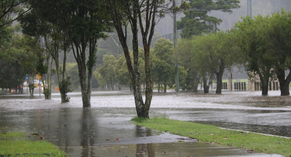 Flooding in Gosford, NSW.