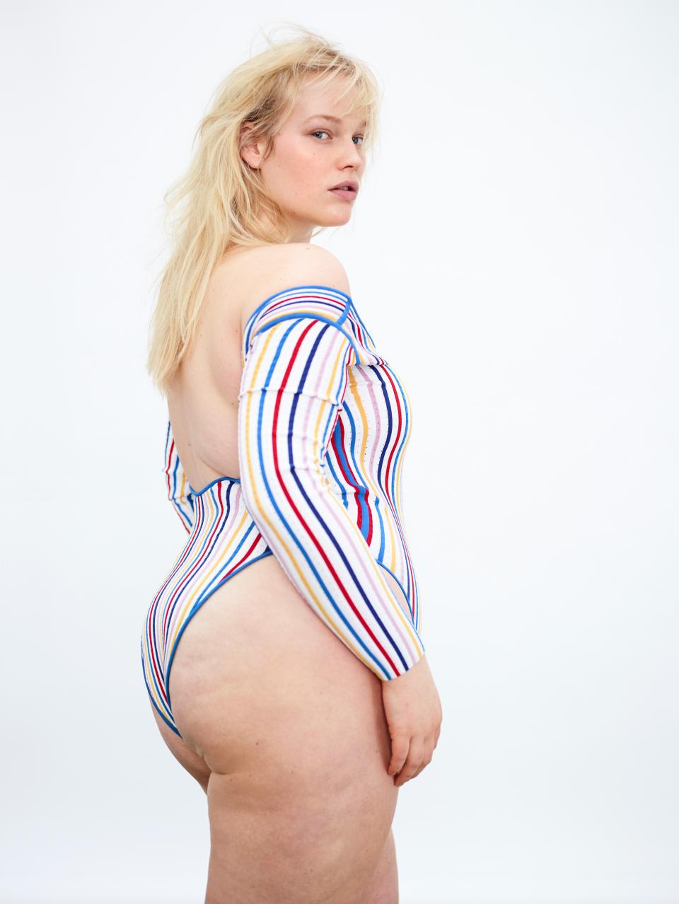 Six women opened up about their body image triumphs and struggles and posed for striking photos of their cellulite in this portrait series for Allure. These images show that not only is cellulite natural, it's beautiful, too.