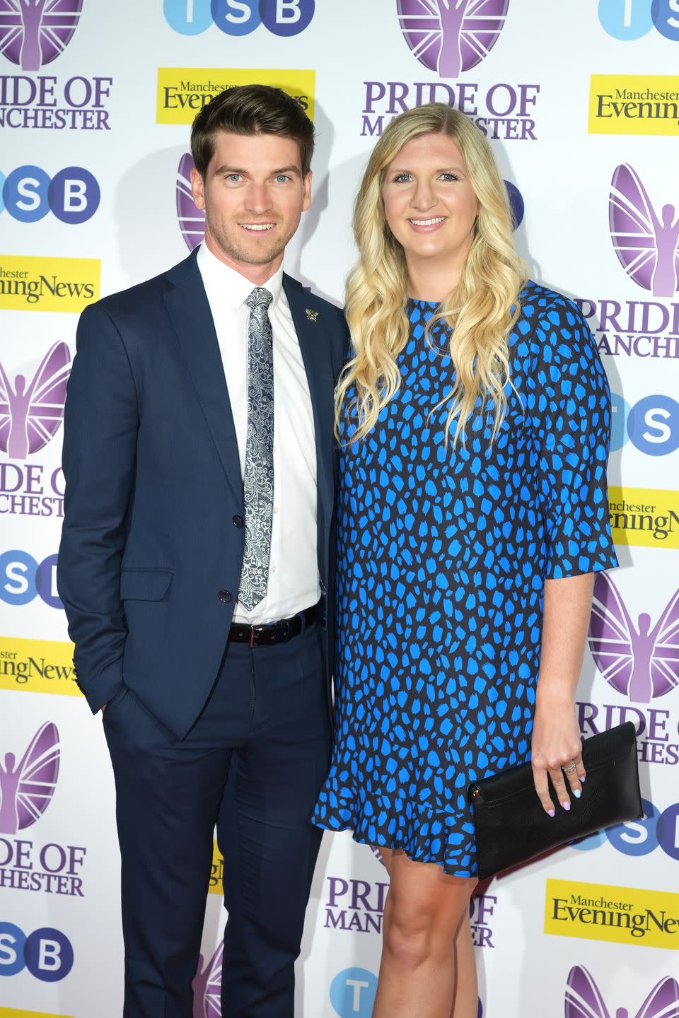 andy parsons and rebecca adlington attend the pride of manchester in may 2023