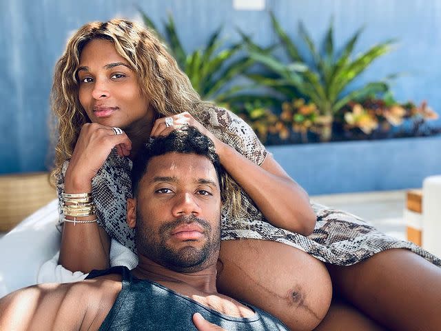 2) Ciara and Russell Wilson