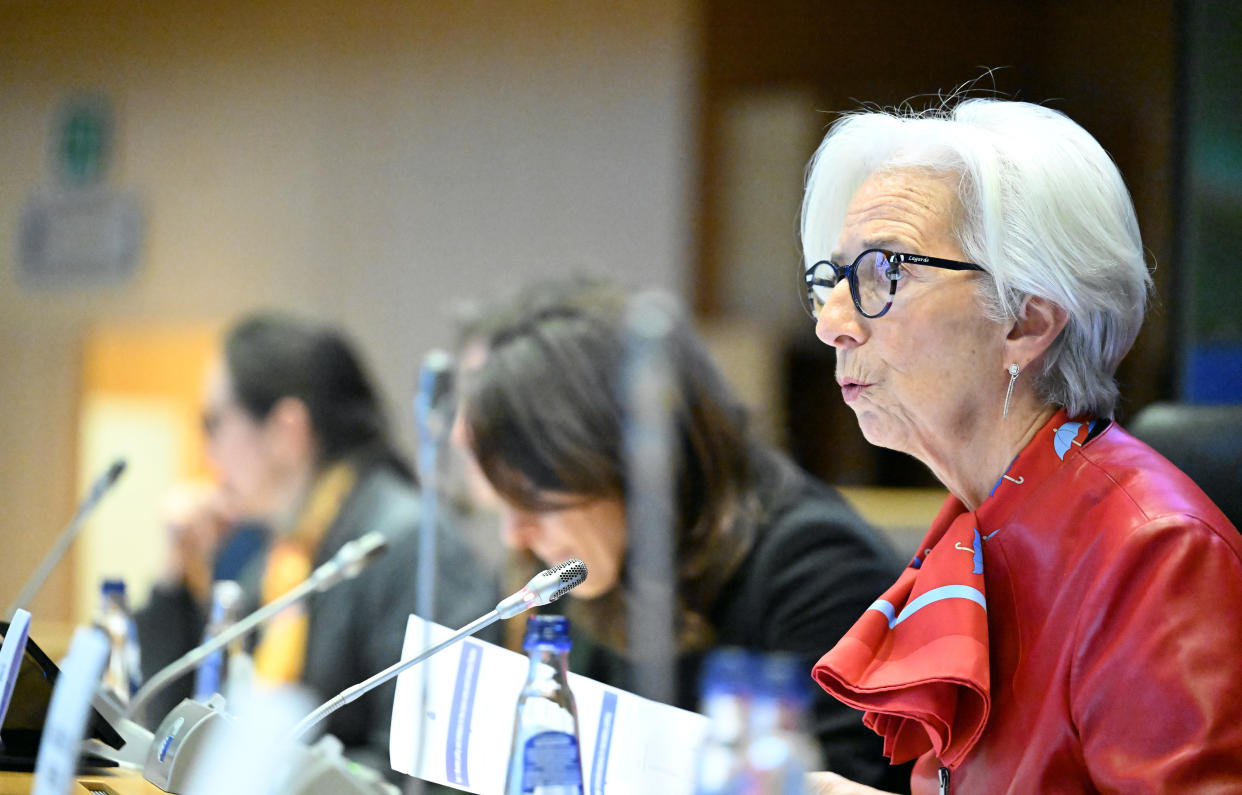 FTSE 100: Christine Lagarde, President of the European Central Bank 
