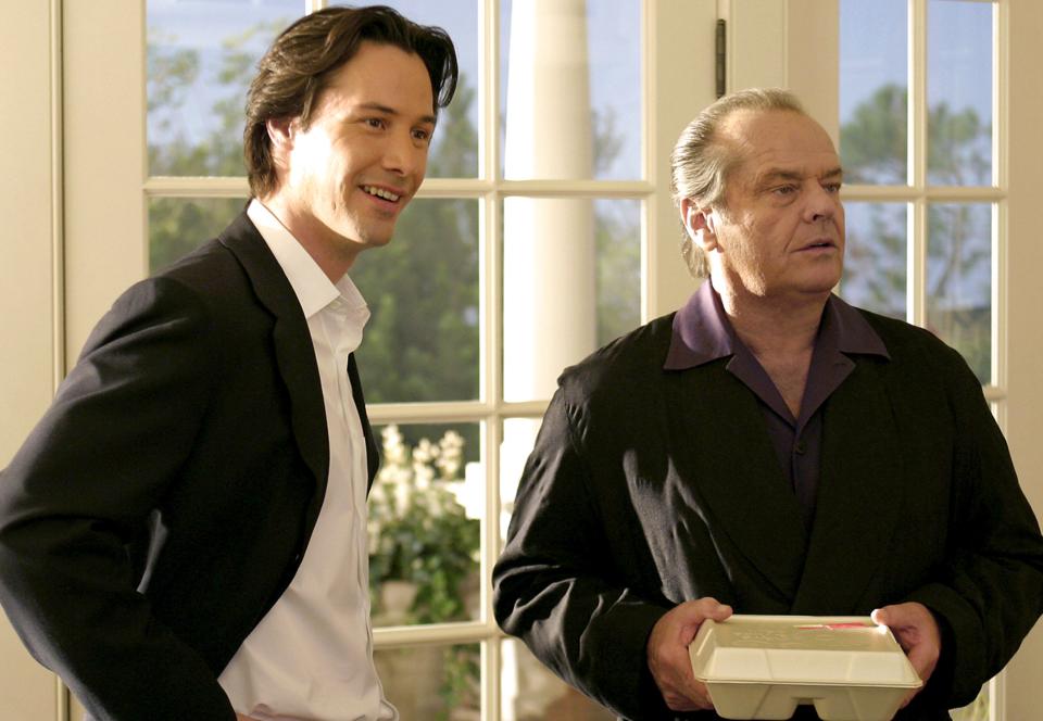 <h1 class="title">SOMETHING'S GOTTA GIVE, Keanu Reeves, Jack Nicholson, 2003, (c) Columbia/courtesy Everett Collection</h1><cite class="credit">Everett Collection</cite>