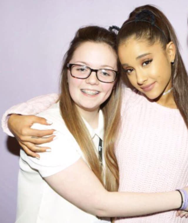 Georgina Callander with Ariana Grande