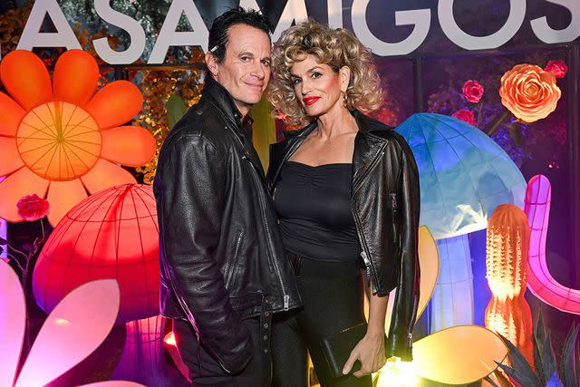 <p> Michael Kovac/Getty</p> Rande Gerber Cindy Crawford host their annual Casamigos Halloween party in Los Angeles