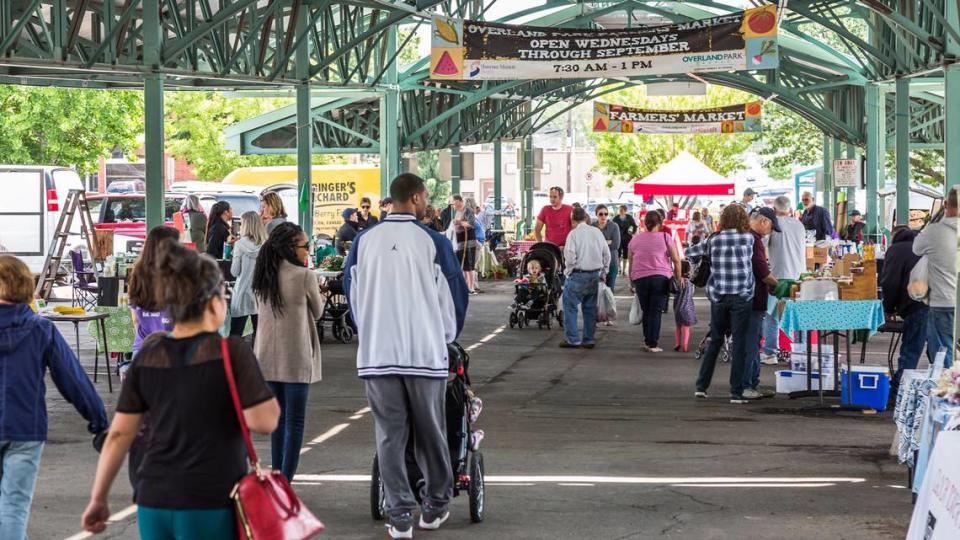 The Overland Park Farmers’ Market pavilion dates to 1991.