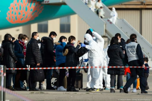 People flying in to France from Wuhan, the source of the outbreak, have been checked carefully for signs of infection before being taken into a 14-day quarantine