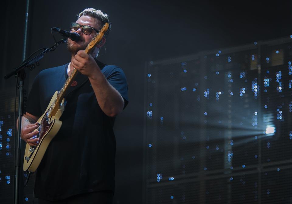 alt-J performs at the Lawn stage on the final day of 2018 Firefly Music Festival at The Woodlands in Dover.