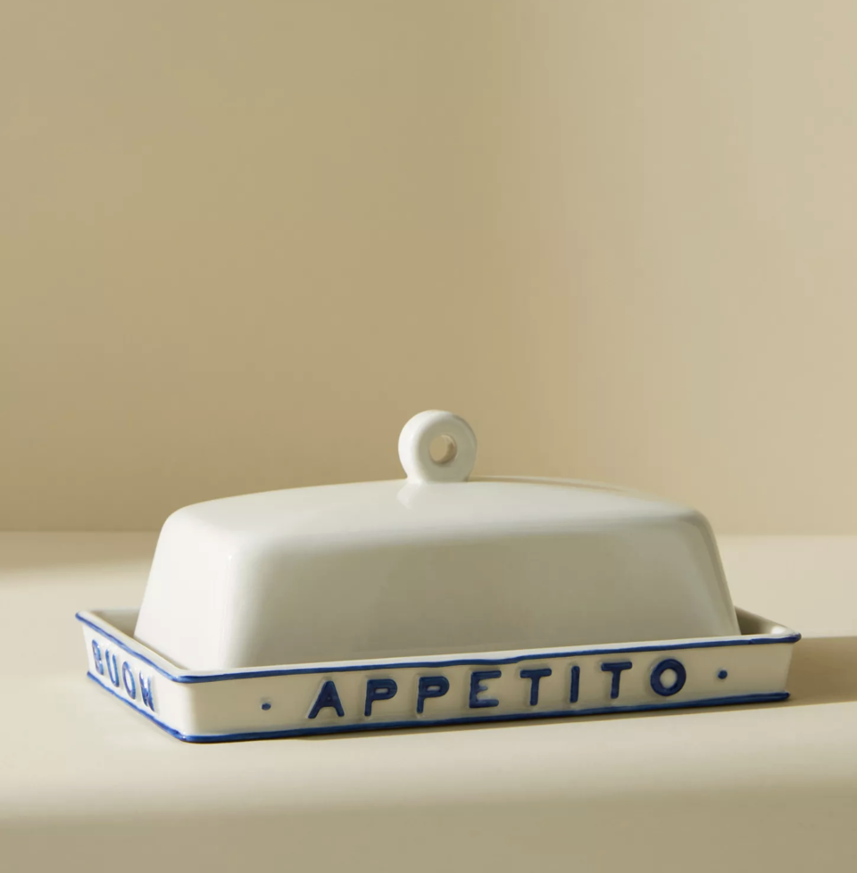 <p><a href="https://go.redirectingat.com?id=74968X1596630&url=https%3A%2F%2Fwww.anthropologie.com%2Fanthroliving%2Fshop%2Fnelda-butter-dish%3Fcolor%3D010%26size%3DBUTTR%2BDISH&sref=https%3A%2F%2Fwww.esquire.com%2Flifestyle%2Fg44110693%2Fbest-kitchen-gifts-for-chefs%2F" rel="nofollow noopener" target="_blank" data-ylk="slk:Shop Now;elm:context_link;itc:0;sec:content-canvas" class="link ">Shop Now</a></p><p>Nelda Butter Dish</p><p>$24.00</p><p>anthropologie.com</p>