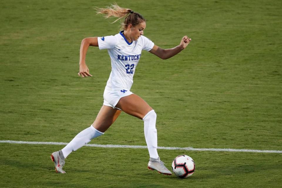 Abby Steiner entered UK as a dual-scholarship athlete playing soccer and running track and field. After her freshman season, she switched exclusively to track and has developed into an All-American.