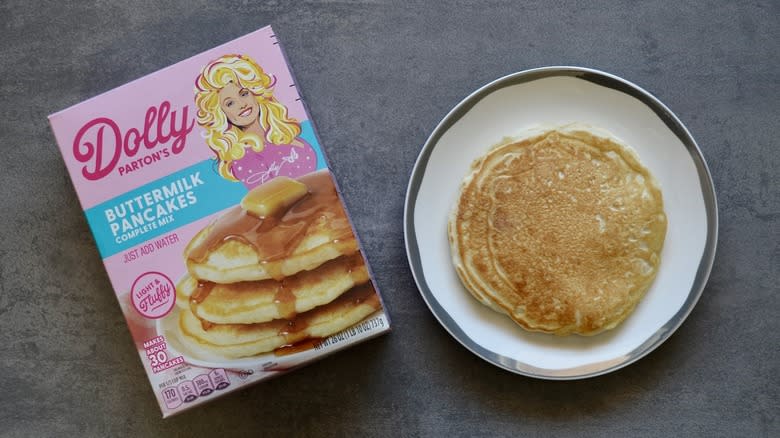 Dolly Parton mix and pancake
