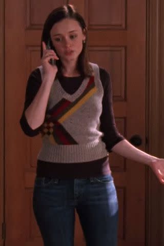 <p>The WB</p> Alexis Bledel as Rory Gilmore and in Season 5 of 'Gilmore Girls'.